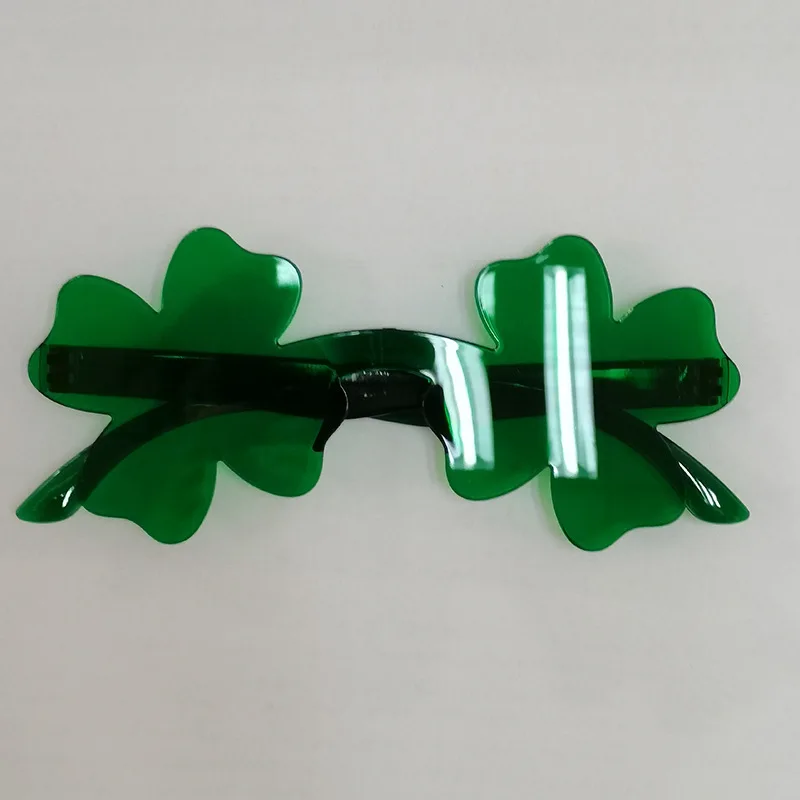 2 Paia Occhiali Da Sole Per San Patrizio – Forma Trifoglio Verde, Montatura In Metallo E Policarbonato, Divertenti Per Festa E Carnevale