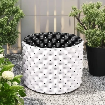 White Outside Black Inside Nursery Pots Air Pruning Pot Container Plastic Root Air Pots For Plants