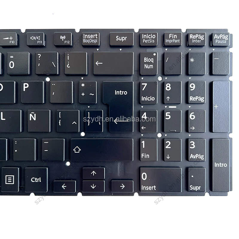 Tastiera Per Notebook Toshiba Satellite – L50-B, L55-B, S50-B, Ecc. – US, Nera, Con Tasti Multimedia