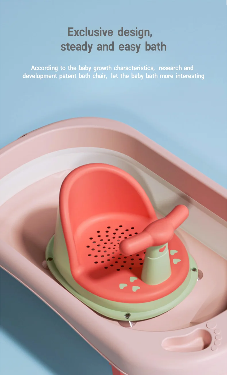 Soft Rubber Baby Bath Seat Baby Bathtub Universal Bracket Baby Anti