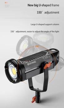 Professional TL320 300W Bi Color Studio Video Light with Remote Control for Studio Photography and Broadcast detail image