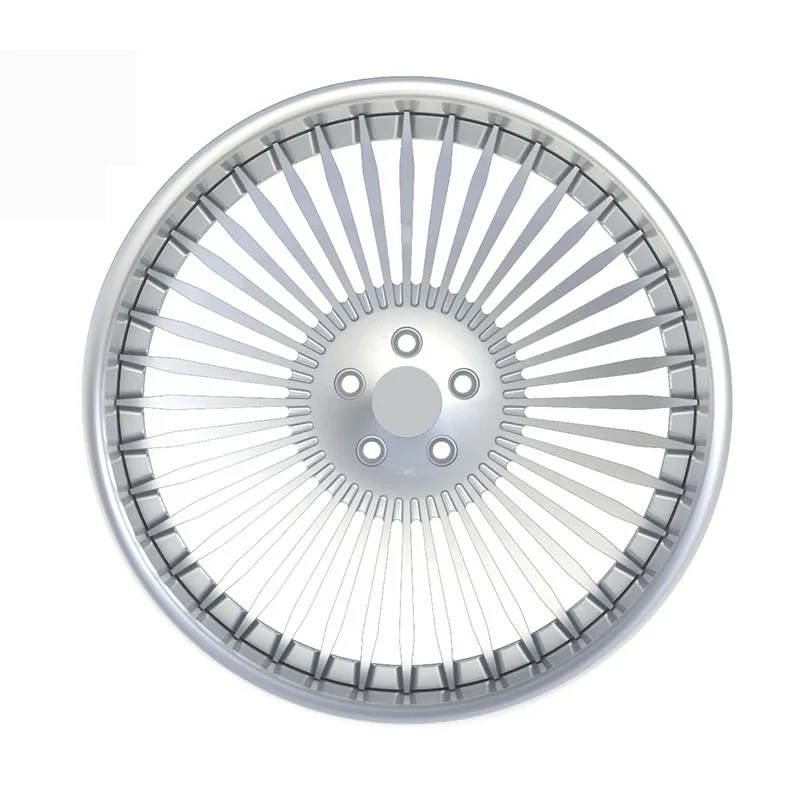 2 Piece Mate Silver Face Aluminum Polish Alloy Forged Wheels 16 17 18 19 20 21 22 23 24 Inch 5x112 5x114.3 5x120 Rim Hub manufacture