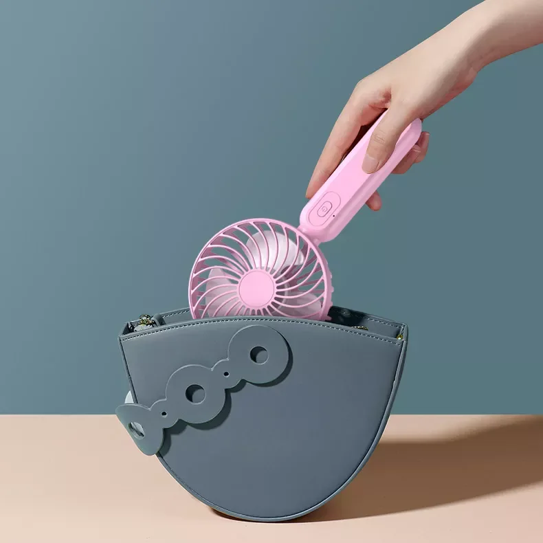F9 Outdoor Standing Small Portable Rechargeable Electric Fan Custom Bracket Adjustable Cooling Mini Usb Desk Handheld Fan