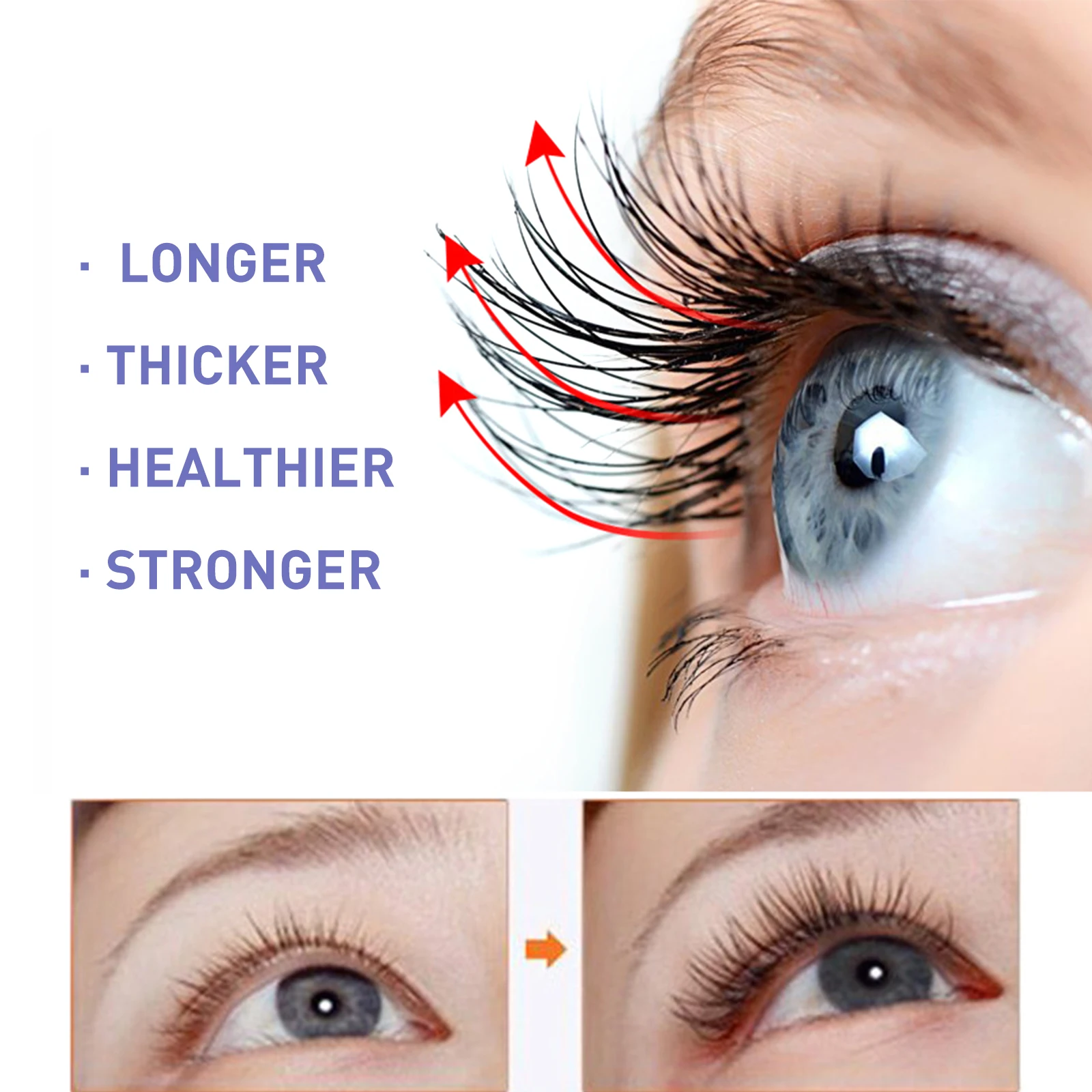 Moisturizing Black Eyelash Growing Serum Thickening Slender Lifting Curling Eyelash Growth Oil