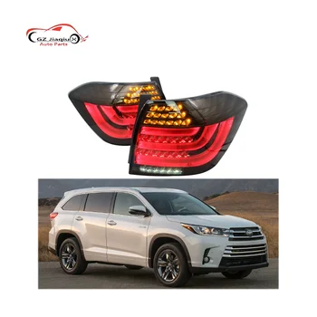 12-14 for Toyota Highlander 12V Retrofitted Tail Lights Smoked Brake Lights with Rear Fog Lights New Condition