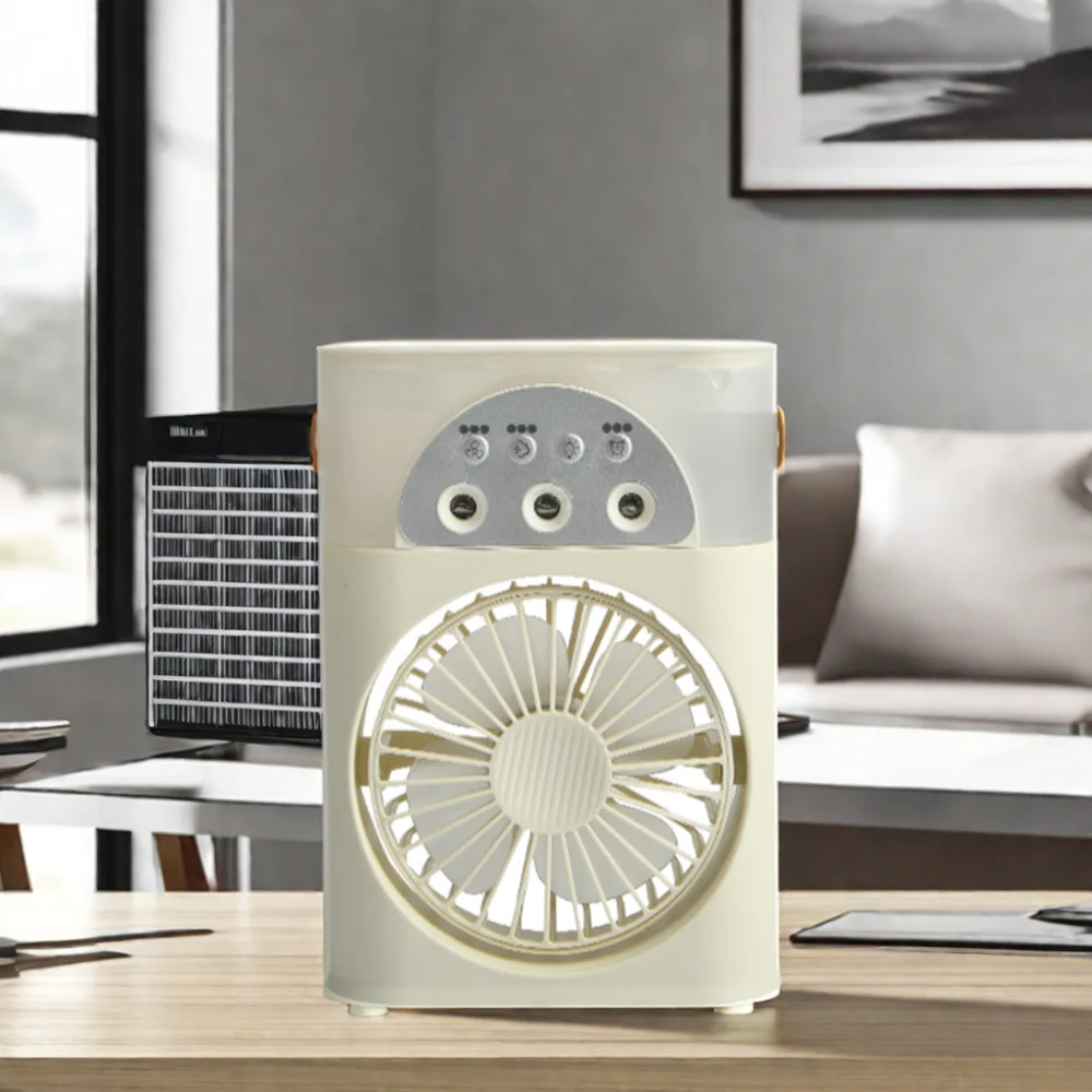 Mini 3speed 250ml Water Tank Cooling Fan 7 Colors Light Humidification