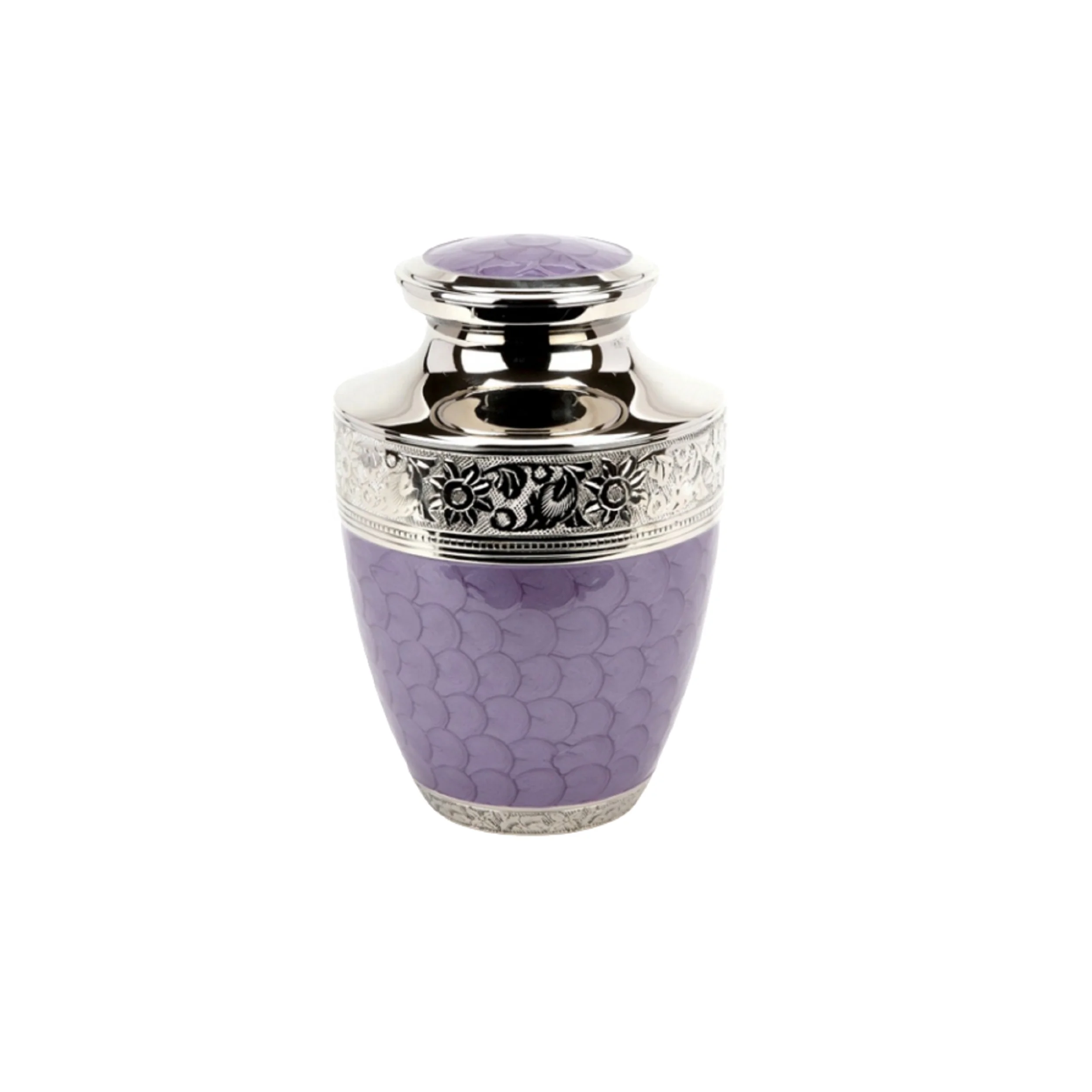 Pretty Designed Memorable Cremation Urn Standard Size Metallic Keepsake