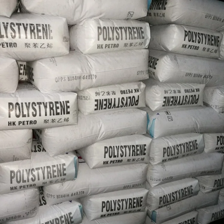 GPPS 525 Virgin Polystyrene Pellets High Grade Plastic Raw Material for Molding Disposable Forks