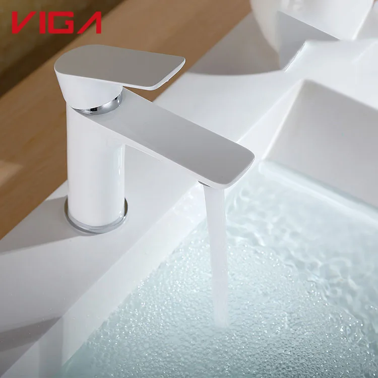 Viga высококачественный хромированный смеситель для раковины с одним рычагом, латунный Смеситель для раковины в ванной комнате