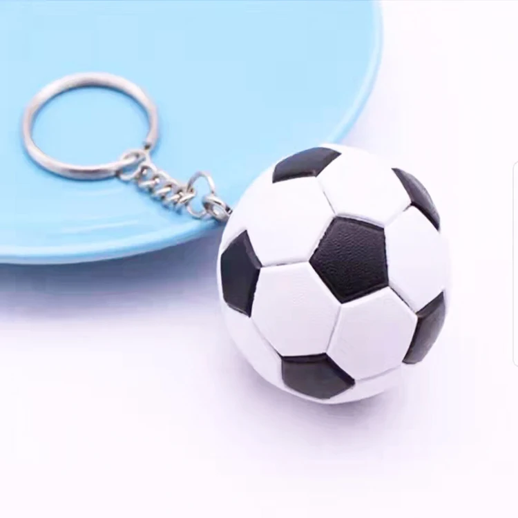 2022 Qatar Cheap Hot Sale Soccer Key Ring Metal Car Keyholder Football