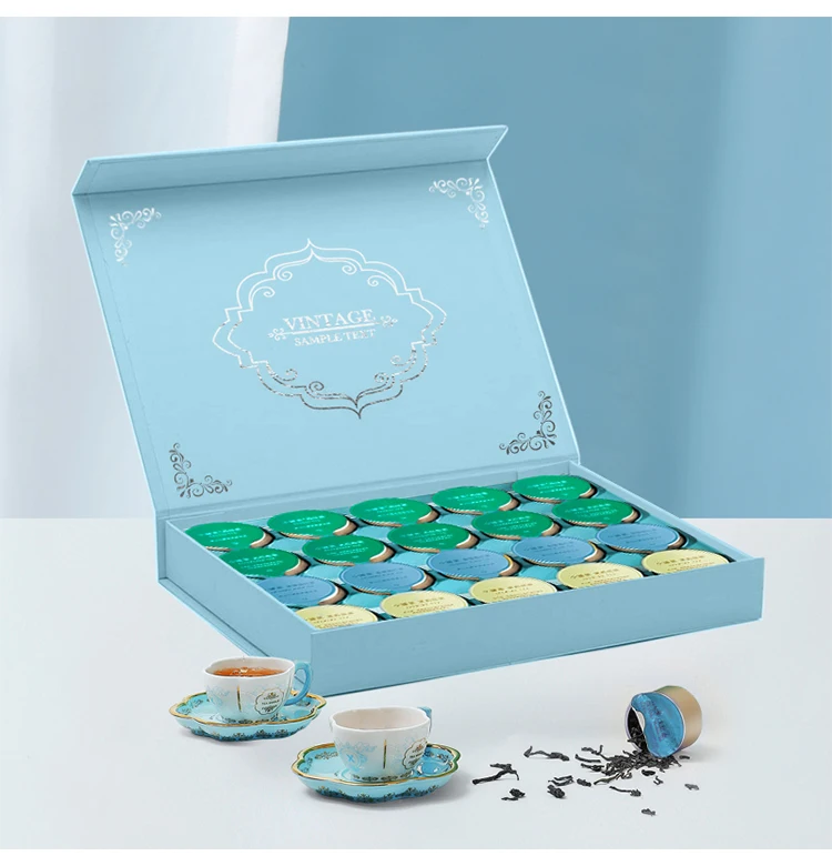 Luxury Custom Afternoon Tea Bag Paper Cardboard Carton Packaging Box