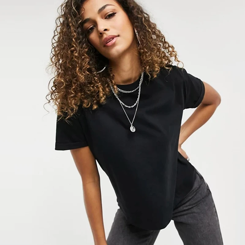 Women's t shirts 95 cotton 5 spandex Clearance