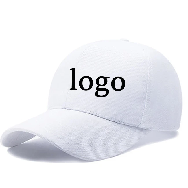 100% Cotton Custom Your Brand Logo Baseball Caps Embroidery Sport