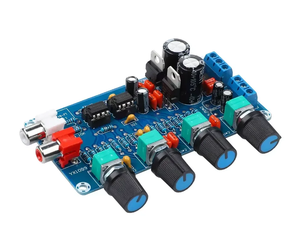 Home Amplifier Preamplifier Volume Tone Treble Midrange Bass NE5532 Op ...