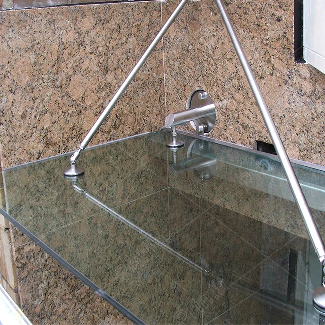Typhoon Resistant Canopy Un Shade Polycarbonate Unbreakable Sun Window Glass Aluminum Used Awning for Sale