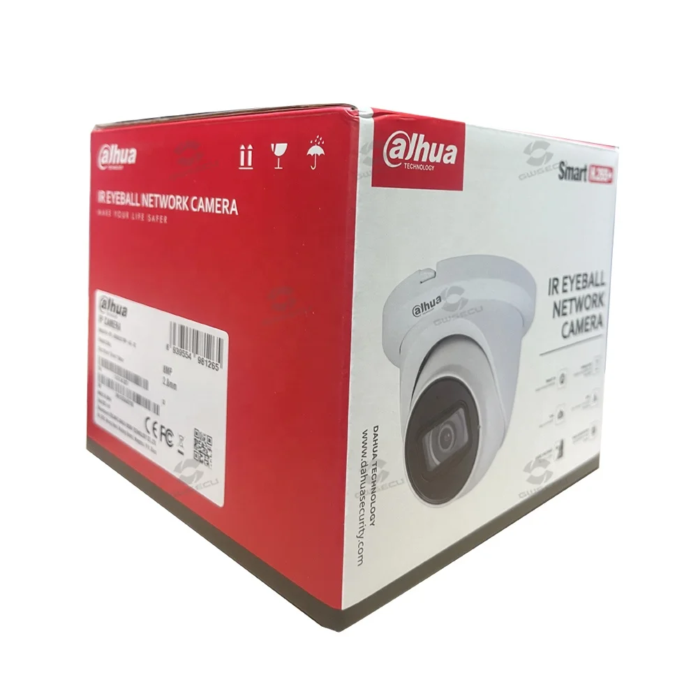 IPC-HDW2441T-S Dahua in Stock Cheap 4MP 30m IR AI Perimeter Protection SMD Plus Turret PoE Security CCTV alhua IP Camera