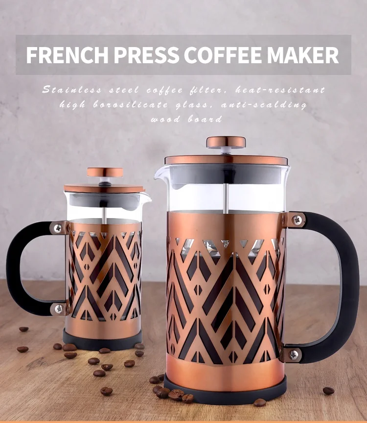 Golden French Press/CoffeeMaker-1.0Ltr