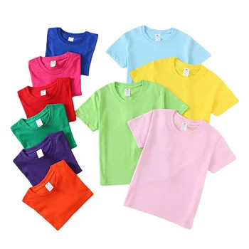 Bulk Cheap Custom Cute Carton Printing Kids T-Shirts & Polo Shirts with Tag & Logo for Boys
