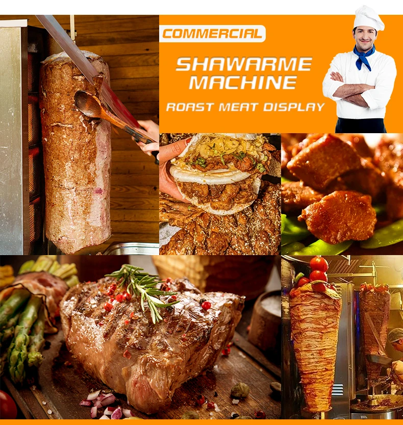 BBQ Meat Machine, Vertical Kebab Doner Meat Grill, Barbados