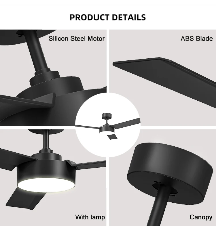 52 Inch 4 Blade Ceiling Fans Prices 48inch 3blade Modern Ceiling Fan 52