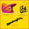 pink +seat cushion orange