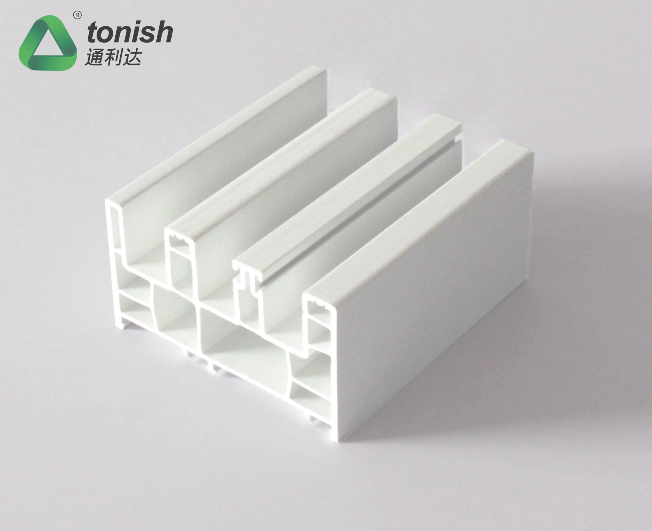 China Upvc Plastic Window Customized  Multiple Track Sliding System Pvc Profile for windows and Doors