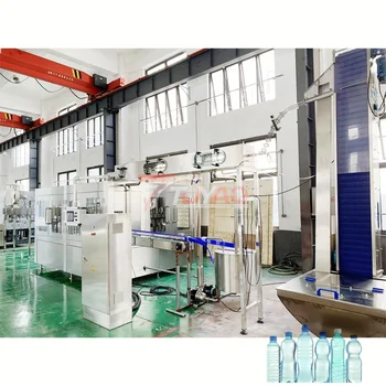 8000BPH 500ml automatic 3 in 1  rinsing filling capping monoblock water bottling machine water filling machine