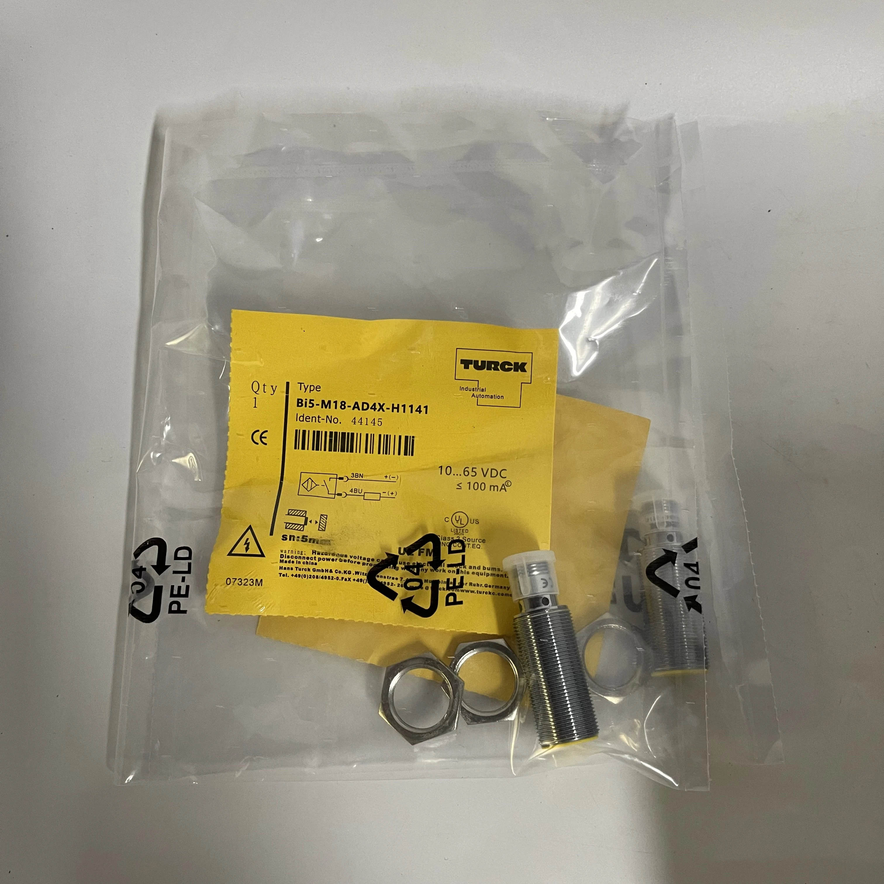 Turck Inductive Proximity Sensor Bi5-M18-AD4X-H1141 Turck Inductive Proximity Sensor Bi5-M18-AD4X-H1141