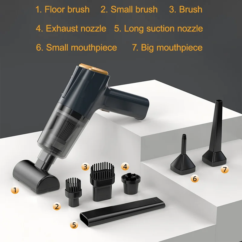 PCMOS 80W DC12V Portable Car Vacuum Cleaner Handheld Cordless Mini Vehicle Cleaners - view 6