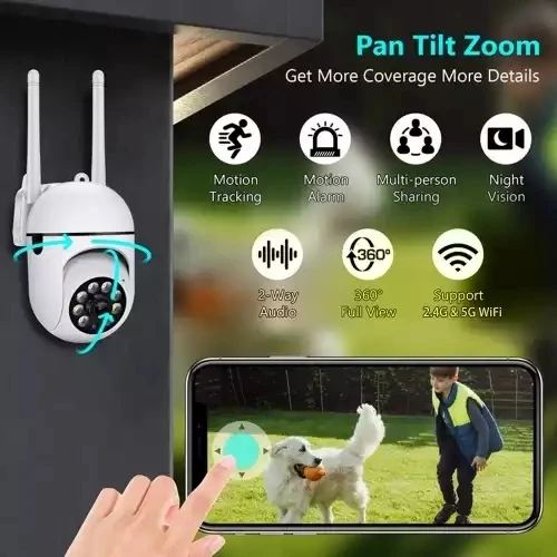 A7 1080P PTZ Cameras 2MP WiFi Camera Home Security wireless Camera Night Vision Motion Detection 2Way Audio 2.4GHZ App VI365