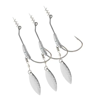 Quality Lead Jighead Silver and Gold Spiner Lead Weight Metal Spin Fishing Tackle Weedless Fishing Hook Jig Head – Metal Jig – view 5