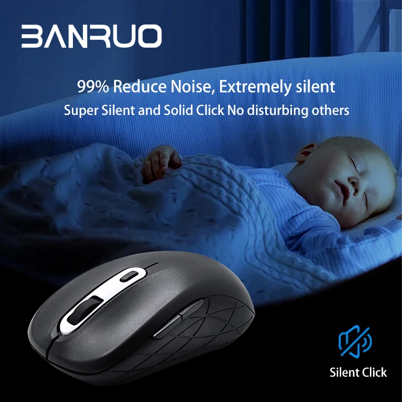 Новинка 2022, мышь с пользовательским логотипом, эргономичная мышь с кнопкой питания, игровая беспроводная мышь 2,4G