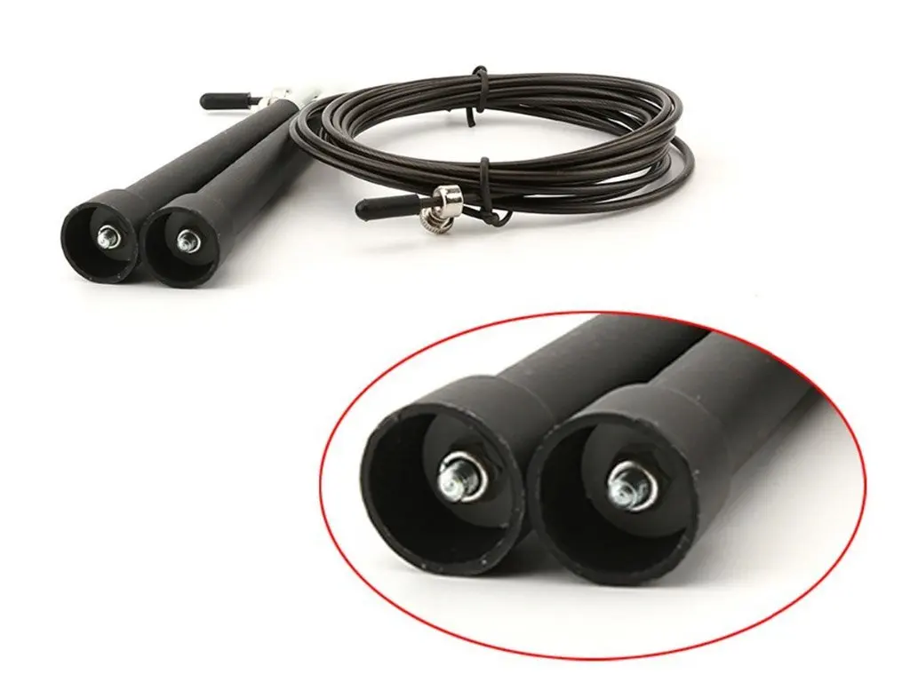 Custom High Speed Jump Rope Adjustable Aluminum with Steel Wire Portable Fitness Equipment for Gym Body Building