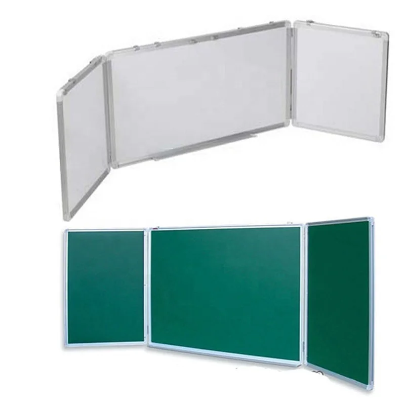 Foldable Green Board Magnetic Chalkboard with 3 Elements Writing Surface