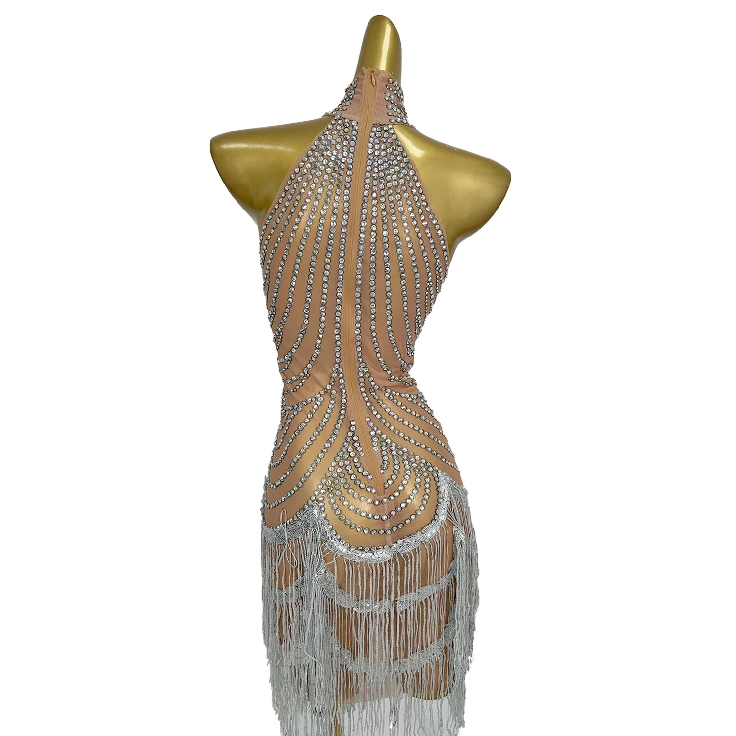 Sparkly Rhinestone Sequin Fringes Night Club Mini Dress Women Las Vegas  Showgirl Festival Clothing Stage Performance Dancer Wear| Alibaba.com