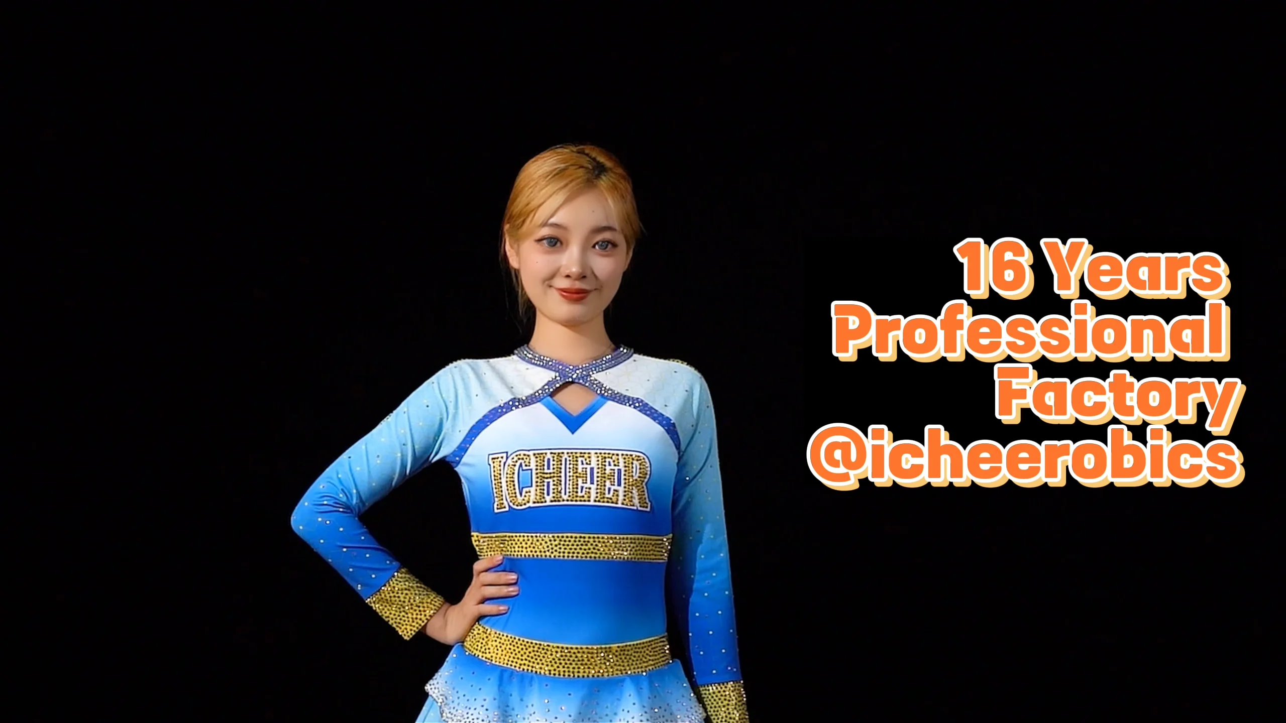 Icheerobics Custom Navy Blue High School Cheer Uniform Sprite ...