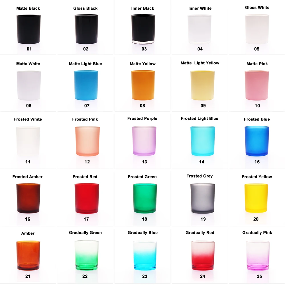 Пользовательские цветные матовые стеклянные свечи банки простые пустые бутылки с крышкой