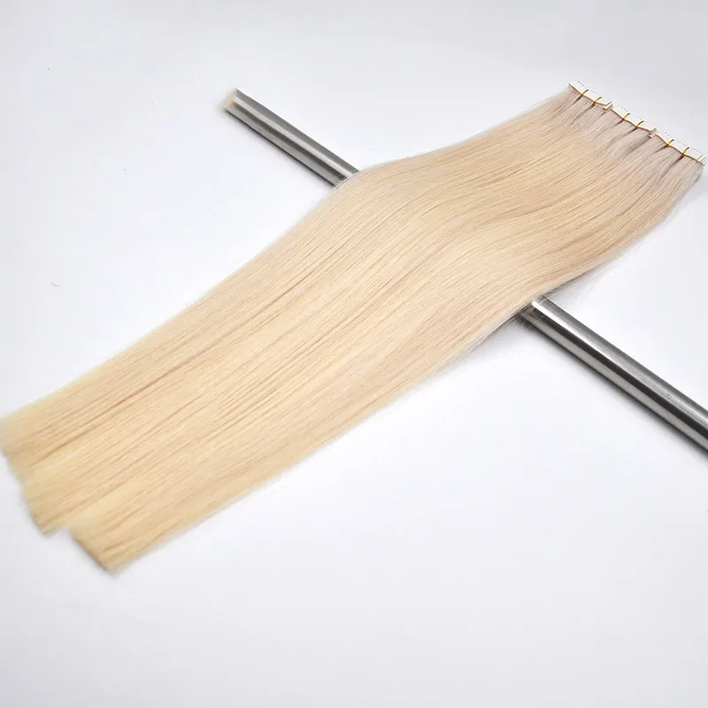 Salon Tape In Hair Extensions Full Cuticle Virgin Human Hair invisible tape in human hair extension details