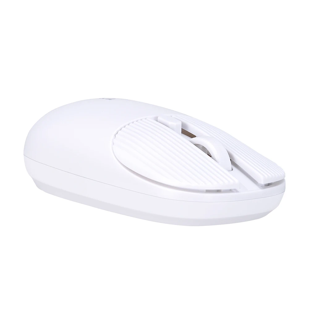 Tastiera E Mouse Wireless 2.4G – Mini, Ricaricabile, Silenzioso, Con Ricevitore USB, Argento