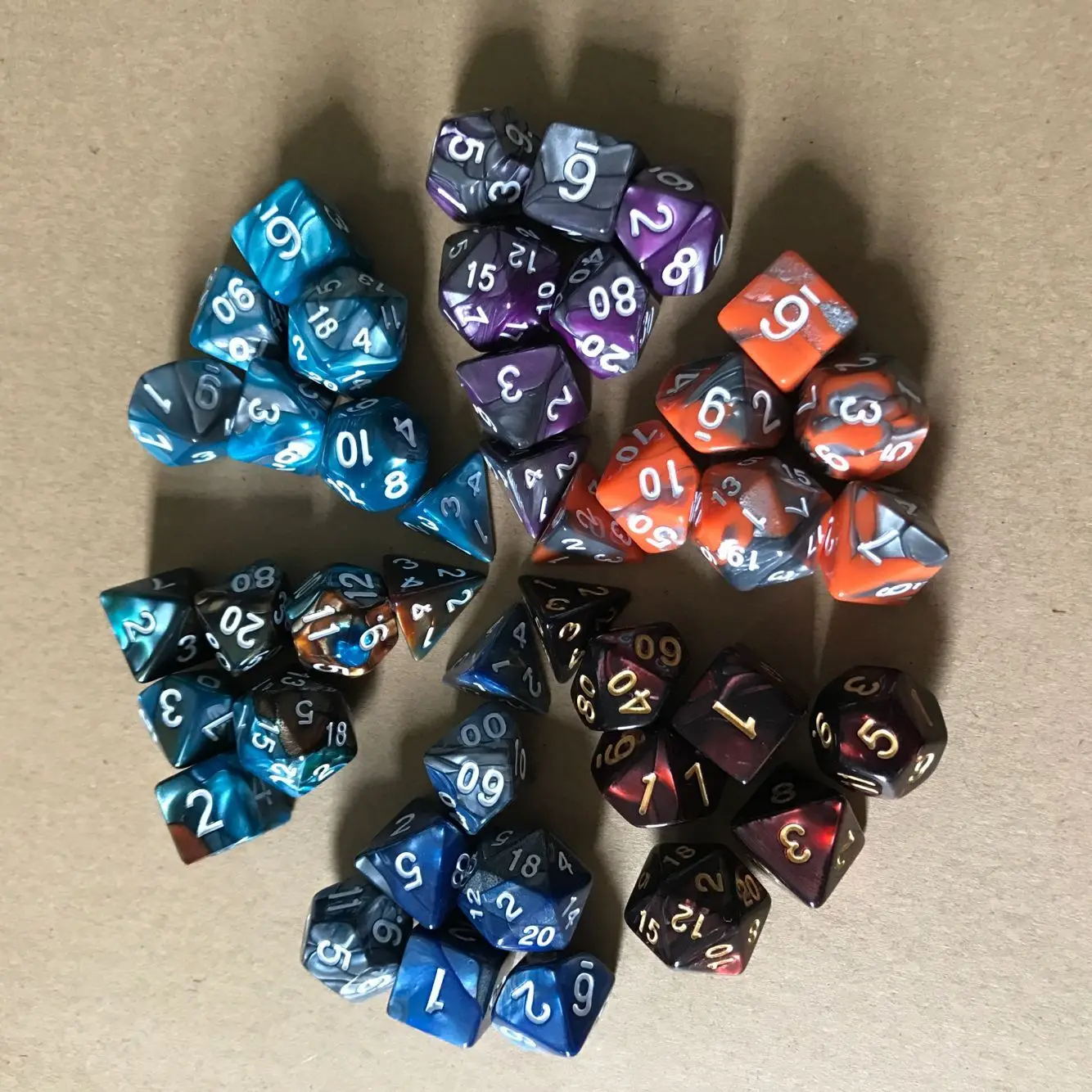 2022 Hot Selling Two-color Multifaceted Dice / Seven Dice Set Of Digital Games  Dice Set Can Be Combined - Buy Led Dice Sex Dice Metal Dice Casino Dice  Bulk Dice Wholesale Polyhedral
