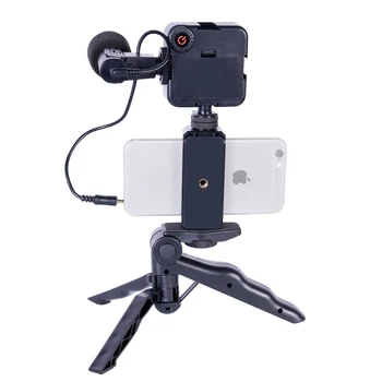 G204 Portable Studio Podcast Smartphone Recording Led Light Kit for Youtube Video Microphone detail image
