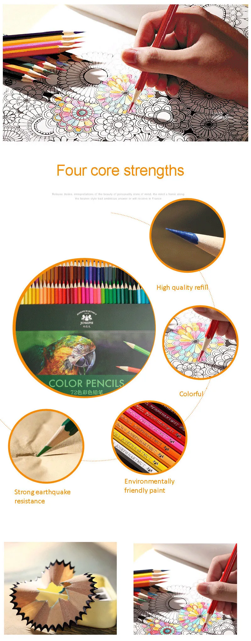 Professional Artistgrade Colored Pencils Set With Customized The