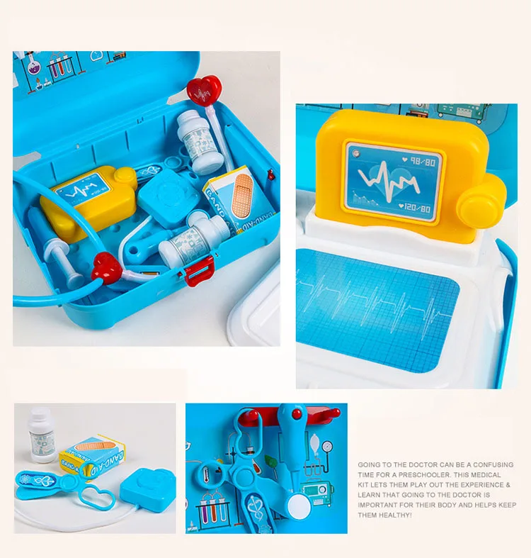 Оптовая продажа дизайнерский чемодан игровой операционный стол Детские докторские