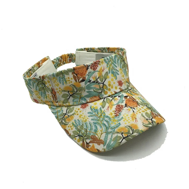 Оптовая продажа сублимационный Печатный солнцезащитный козырек спортивные шляпы регулируемый