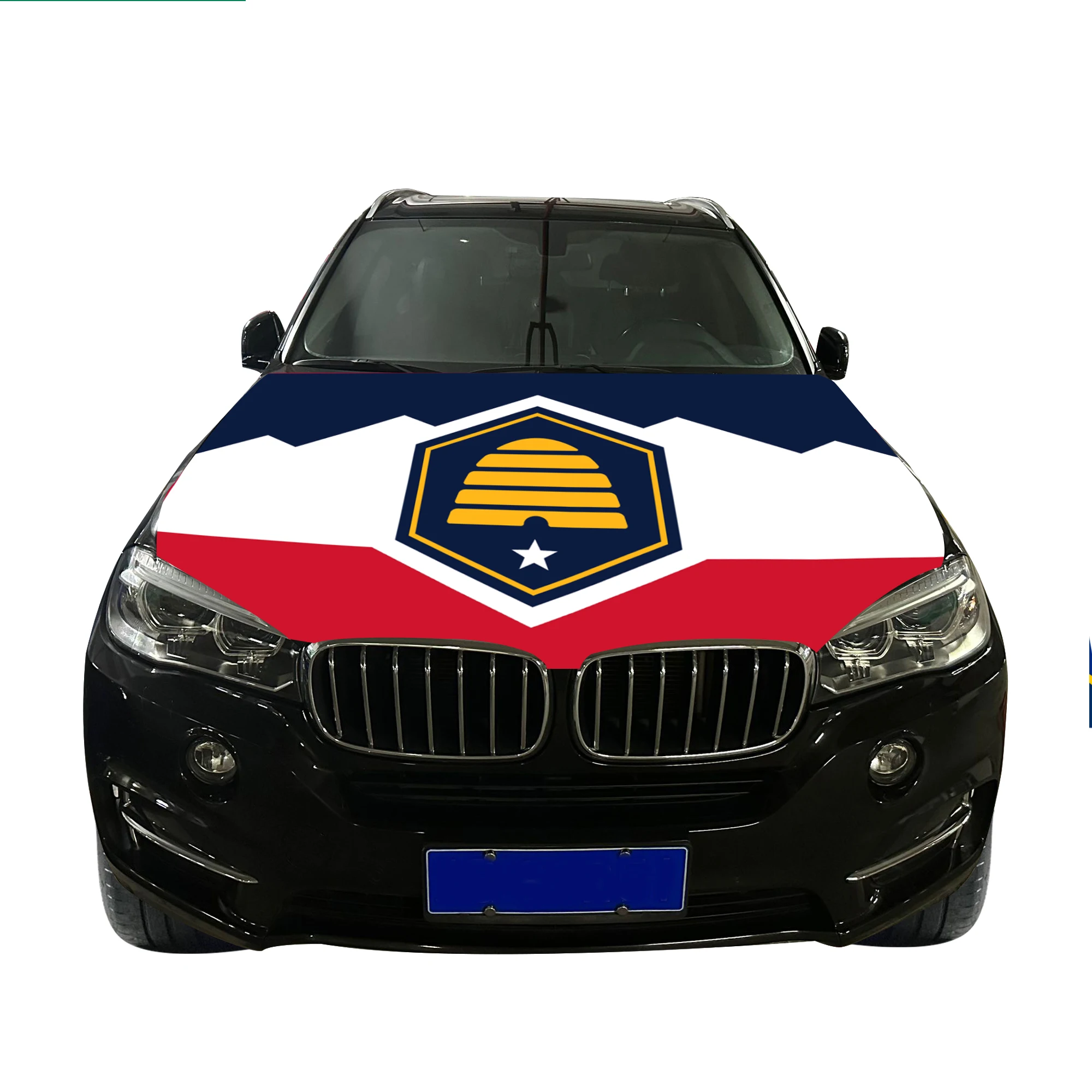 【VETEZE】22SS★ New Flag Hood Wholesale 120x150cm New Utah State Car Hood Covers Flag