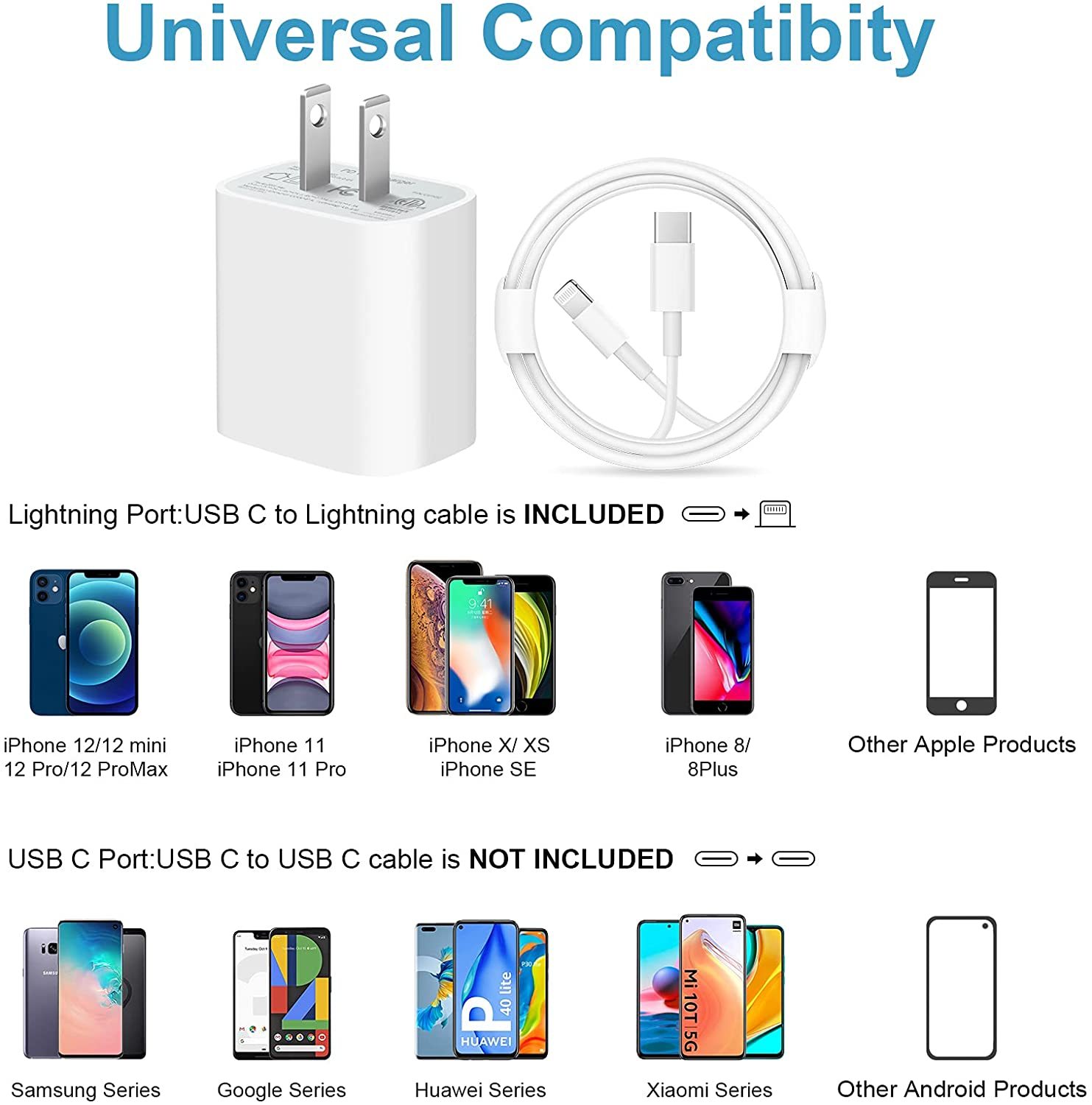 Самые продаваемые товары 2021 PD18W 20W Светящийся к usb-кабелю для iphone кабель зарядное устройство 13 12x1 м 2 м аксессуары для телефонов