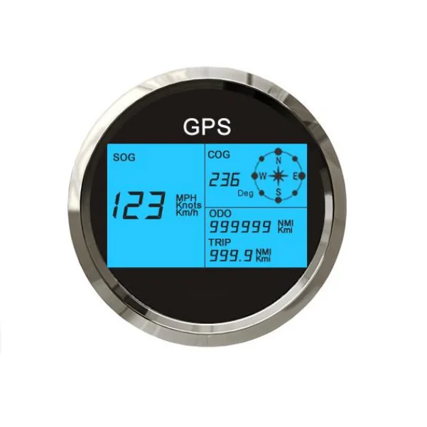 VIT Truck Spare Parts TLG85 85mm Digital LCD GPS Speedometer for All Types of Vehicles Motorcycle Boats details