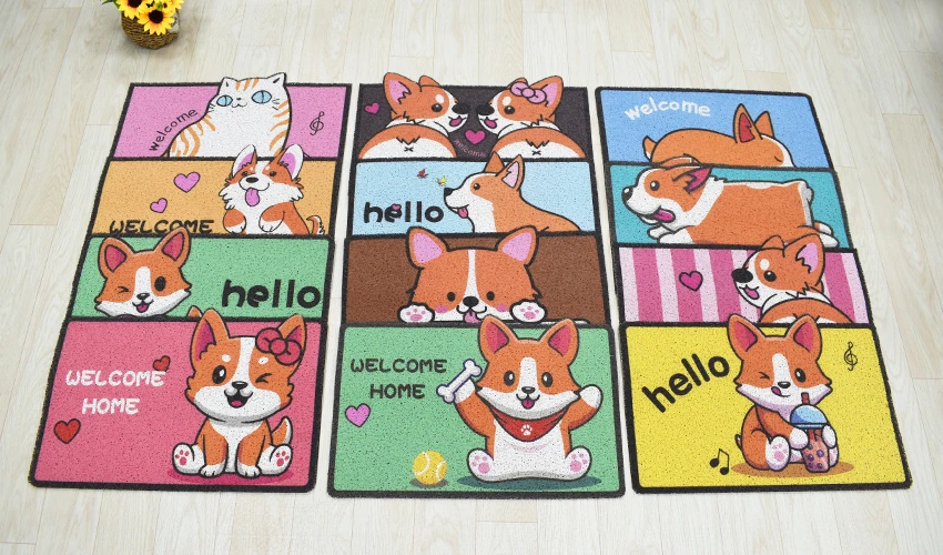 Custom High Quality Washable Black Round Rug Diy Unique Special