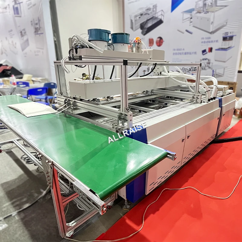 Automatic Paper Box Metal Sheet Pasting Machine Cardboard Rigid Box ...