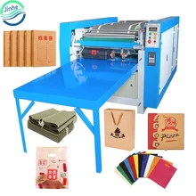 Semi-automatic flexo corrugated cardboard pizza box printing machine for non woven  plastic paper bags printer